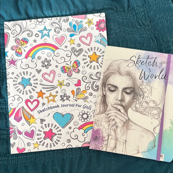 Other - Sketch Your World Art Journal with SketchBook for Girls Set of Two NWOT